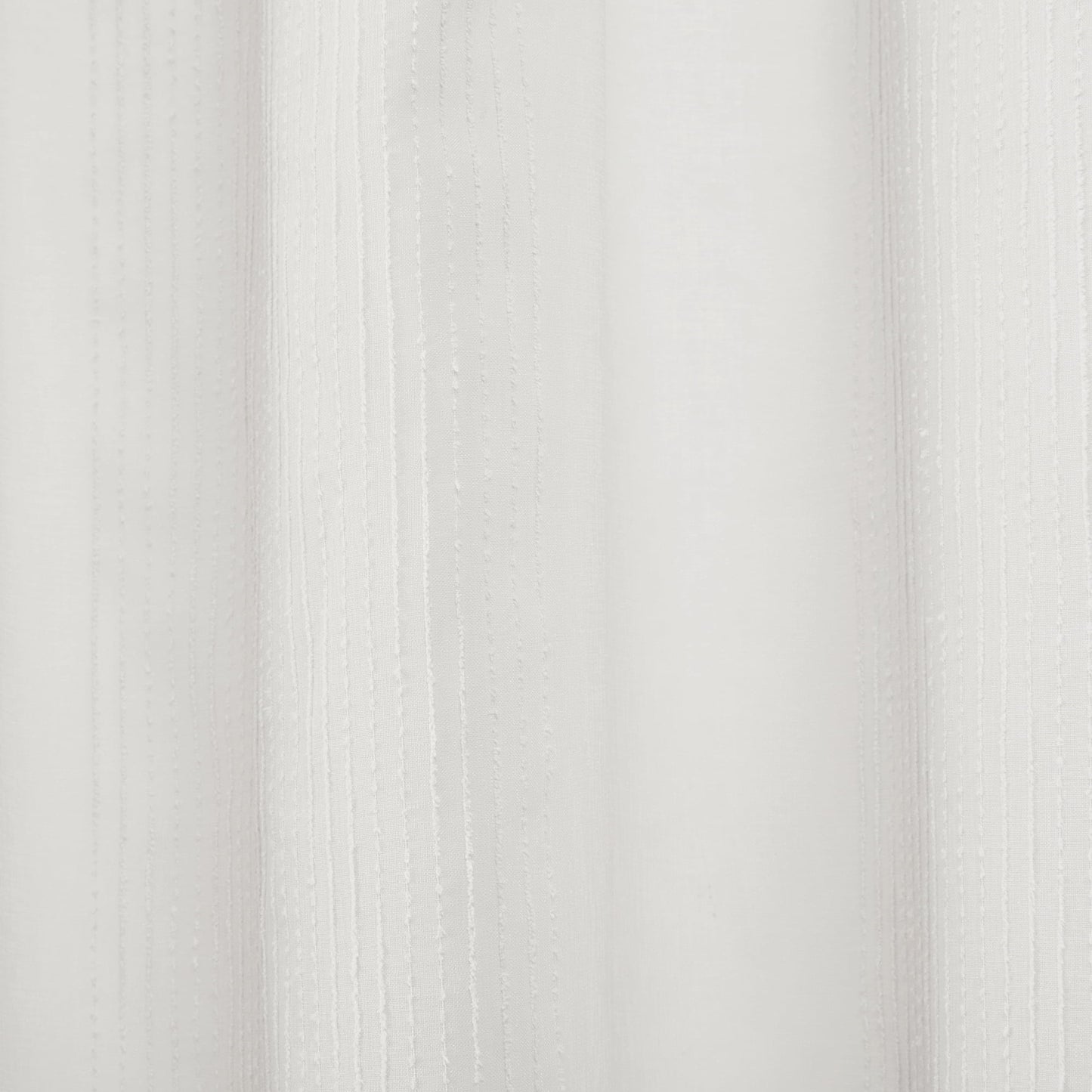 Sheer Shower Curtain with Textured Design