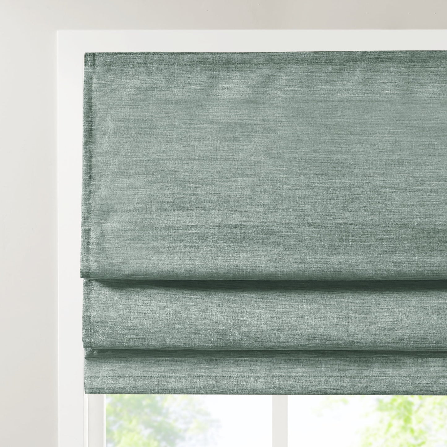 Blackout Shades for Windows, Cordless Window Shades for Home, Green