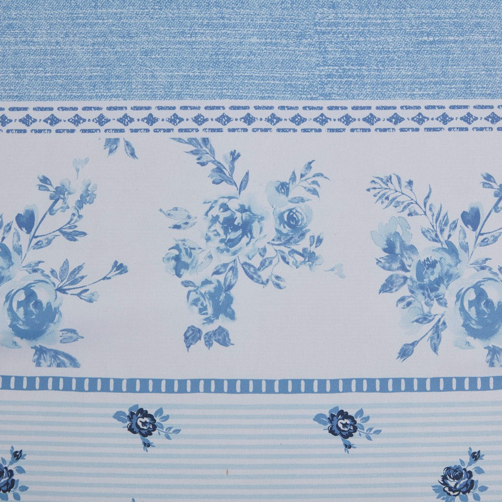 Floral Striped Duvet Cover Set