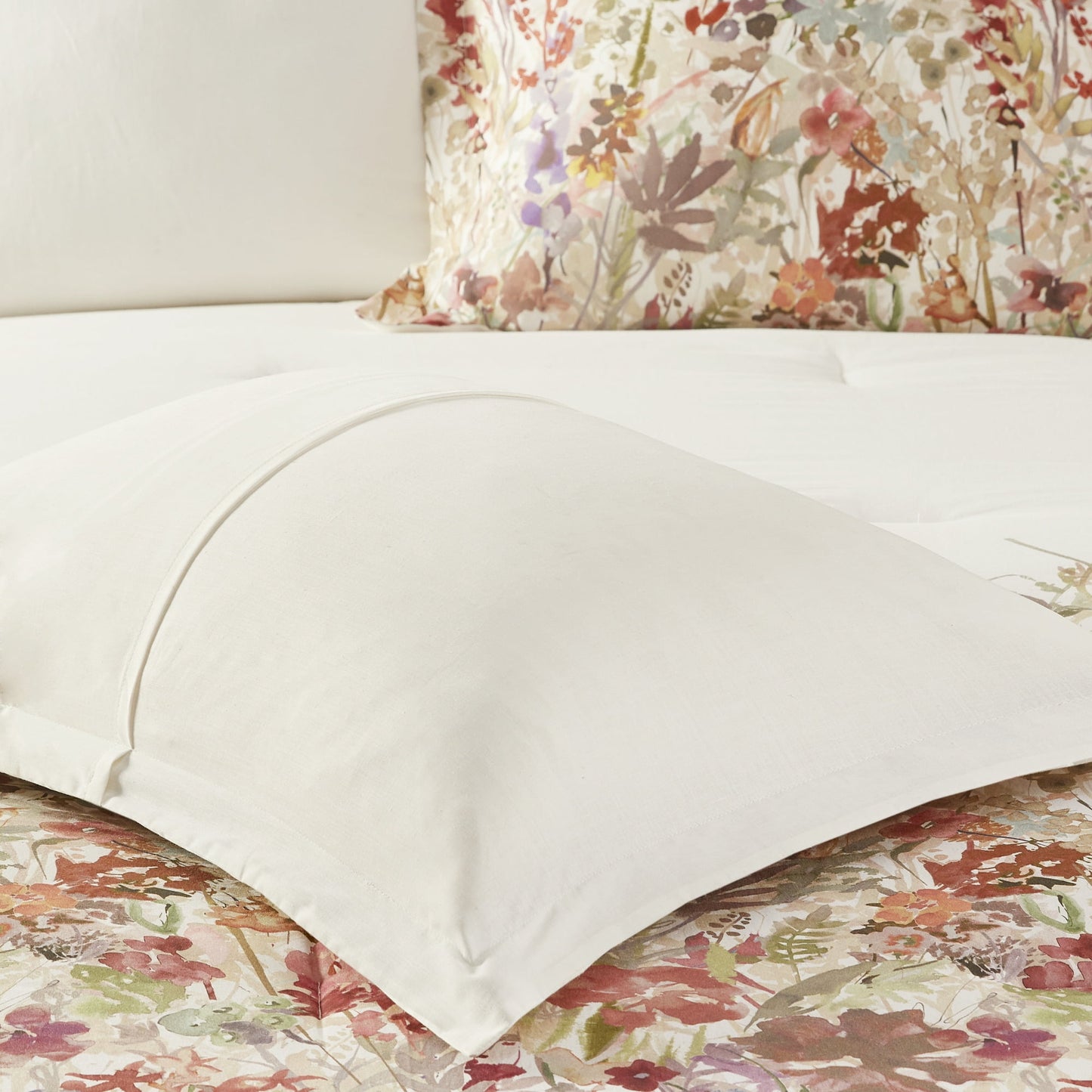 7 Piece Cotton Printed Comforter Set, Multi