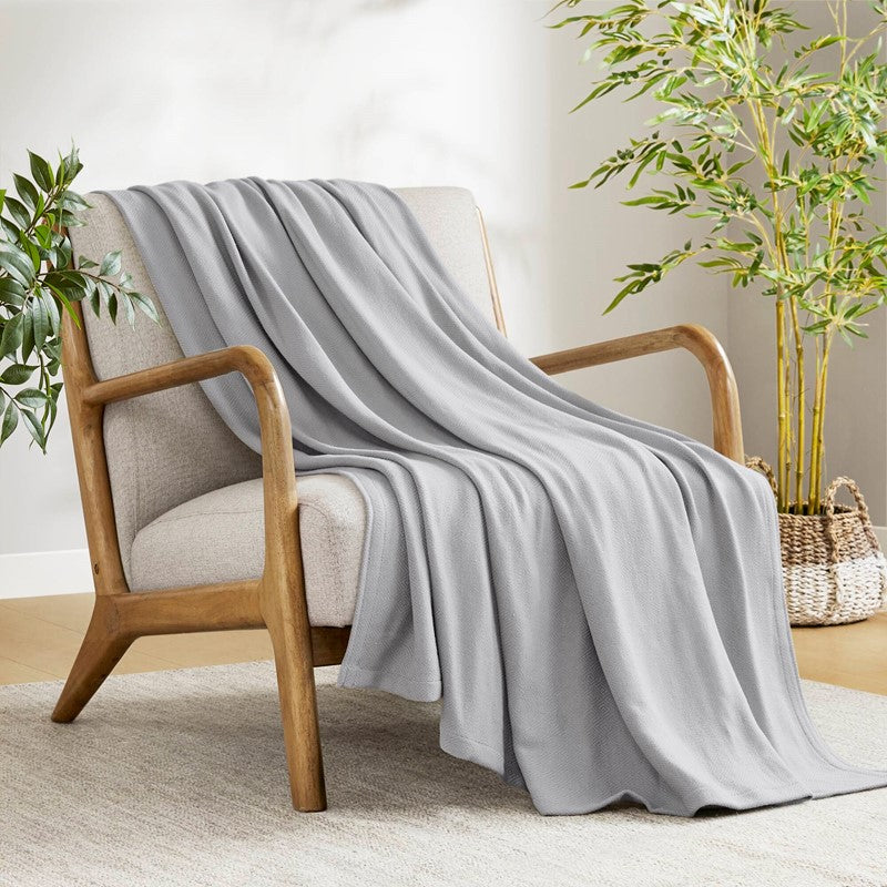 Rayon from Bamboo Diamond Jacquard Weave Cotton Blanket
