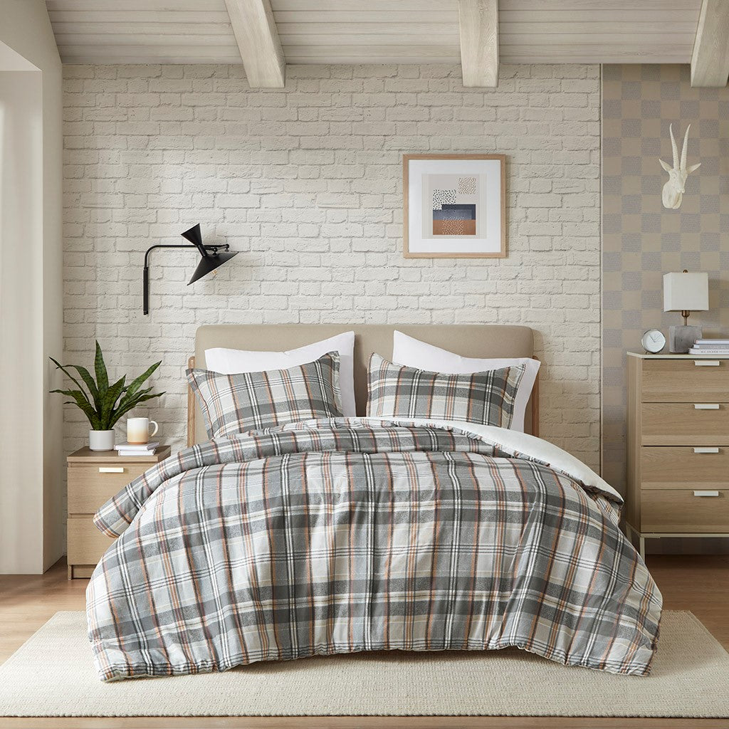 Plaid Duvet Cover Set