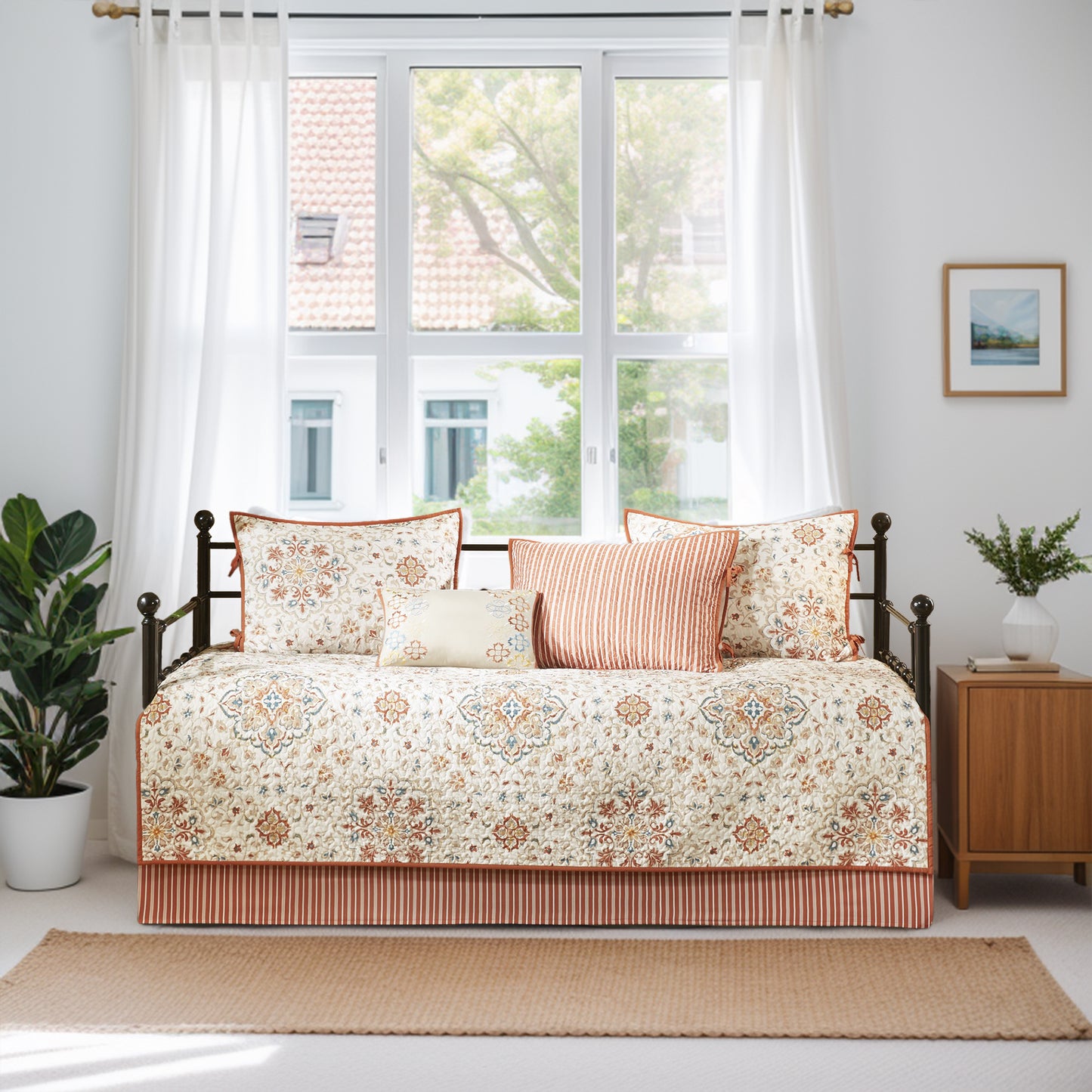 Reversible Scalloped Edge Daybed Cover Set