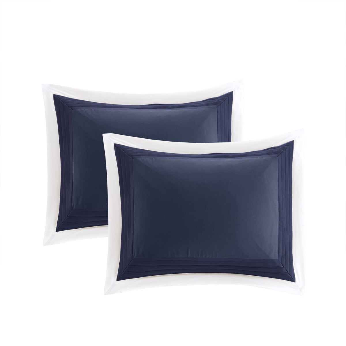 7 Piece Microfiber Comforter Set, Navy