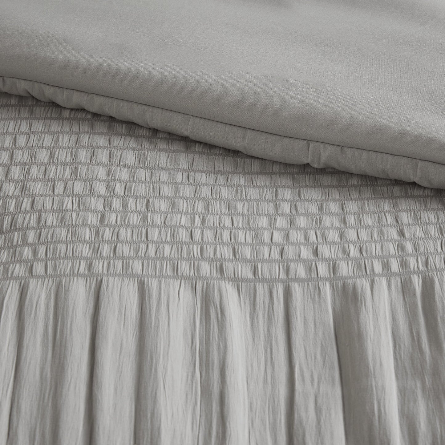7-Piece Comforter Set with Bed Sheets, Grey