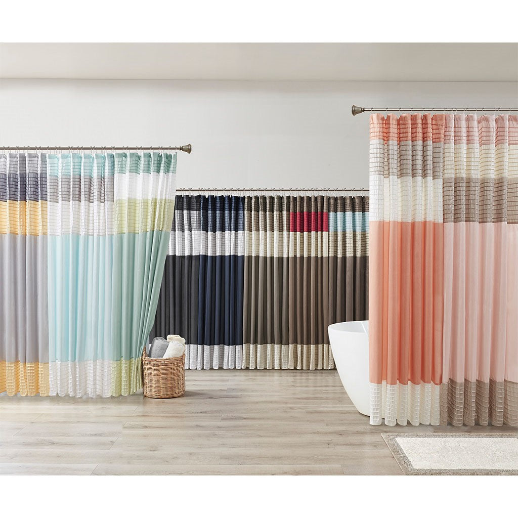 Faux Silk Shower Curtain 72x72"