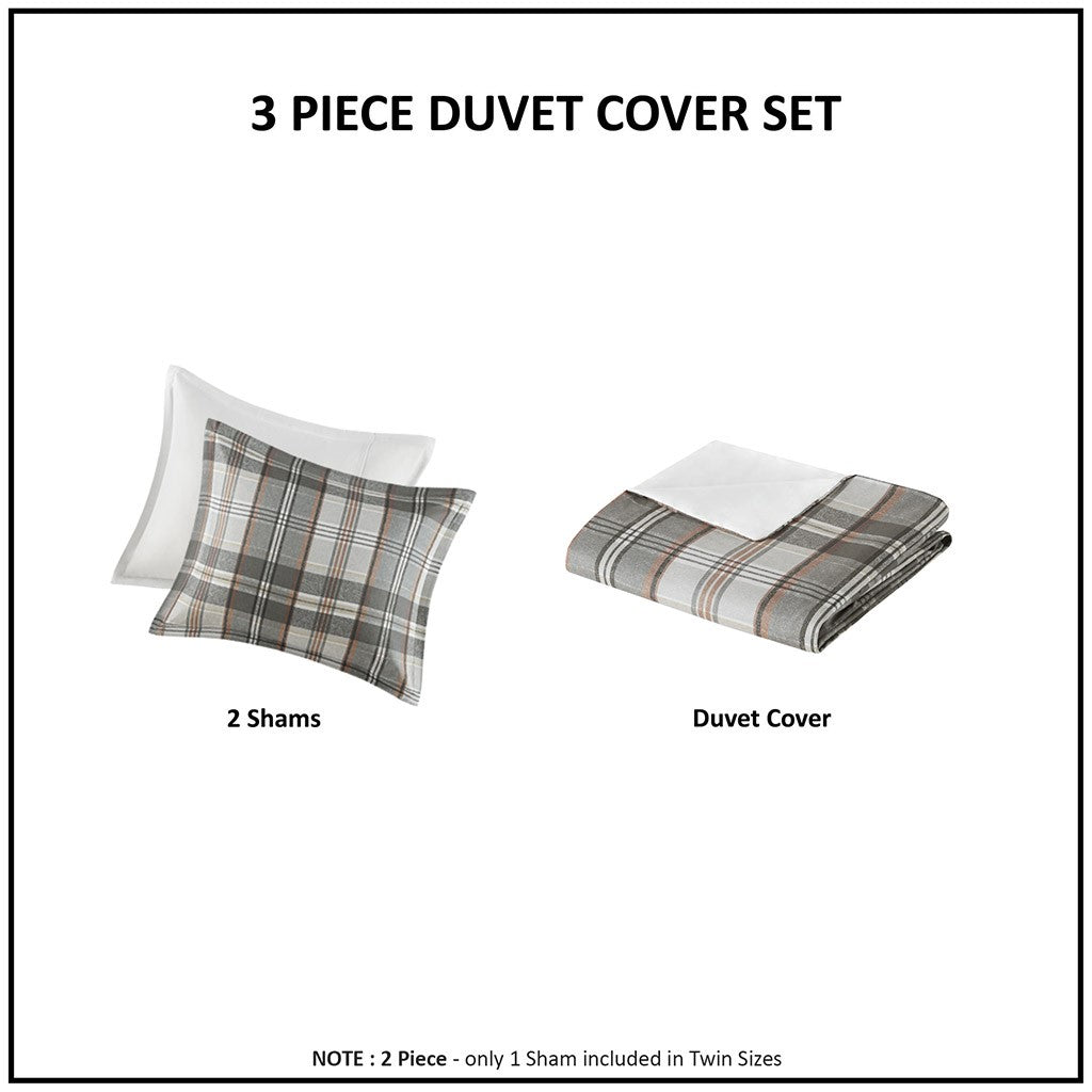 Plaid Duvet Cover Set