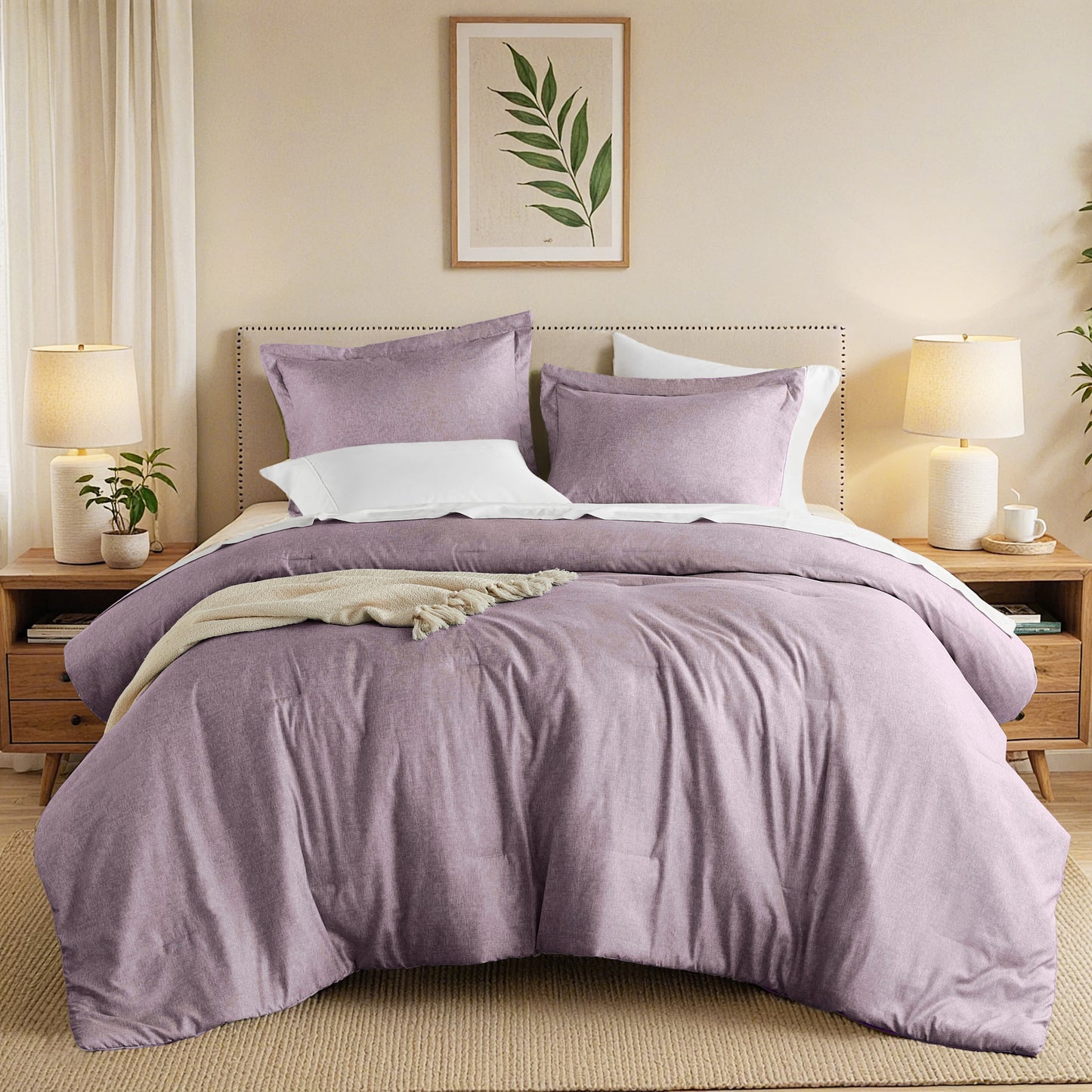 Extra Soft Reversible Comforter Sets with Pillow Shams
