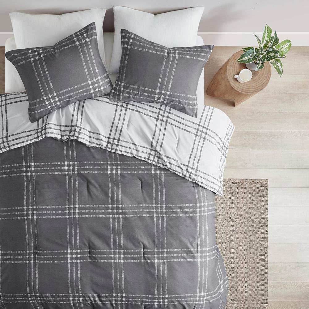 Plaid Reversible Comforter Set