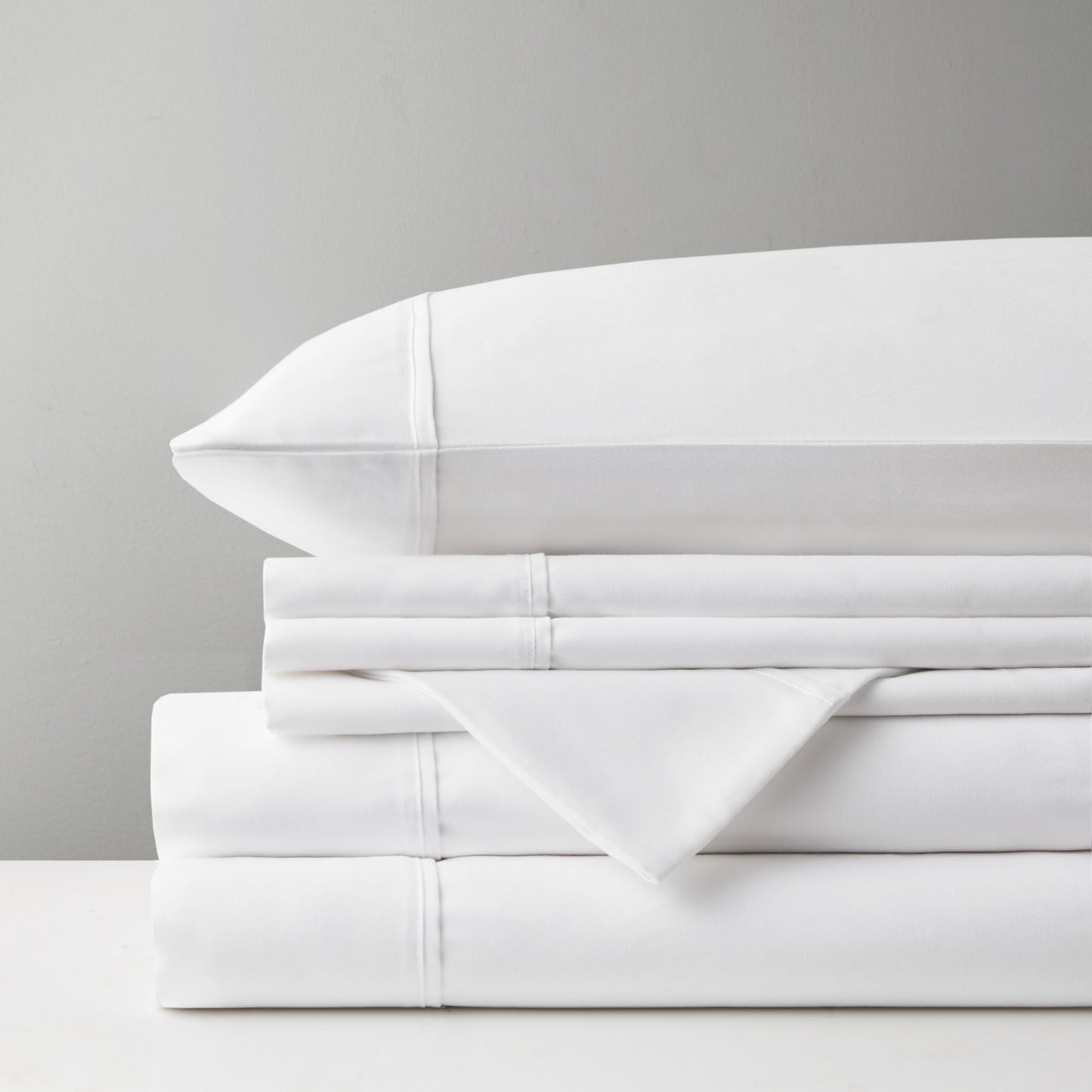 800 Thread Count Cotton Blend Sateen Sheet Set, Solid Plain Bed Sheets