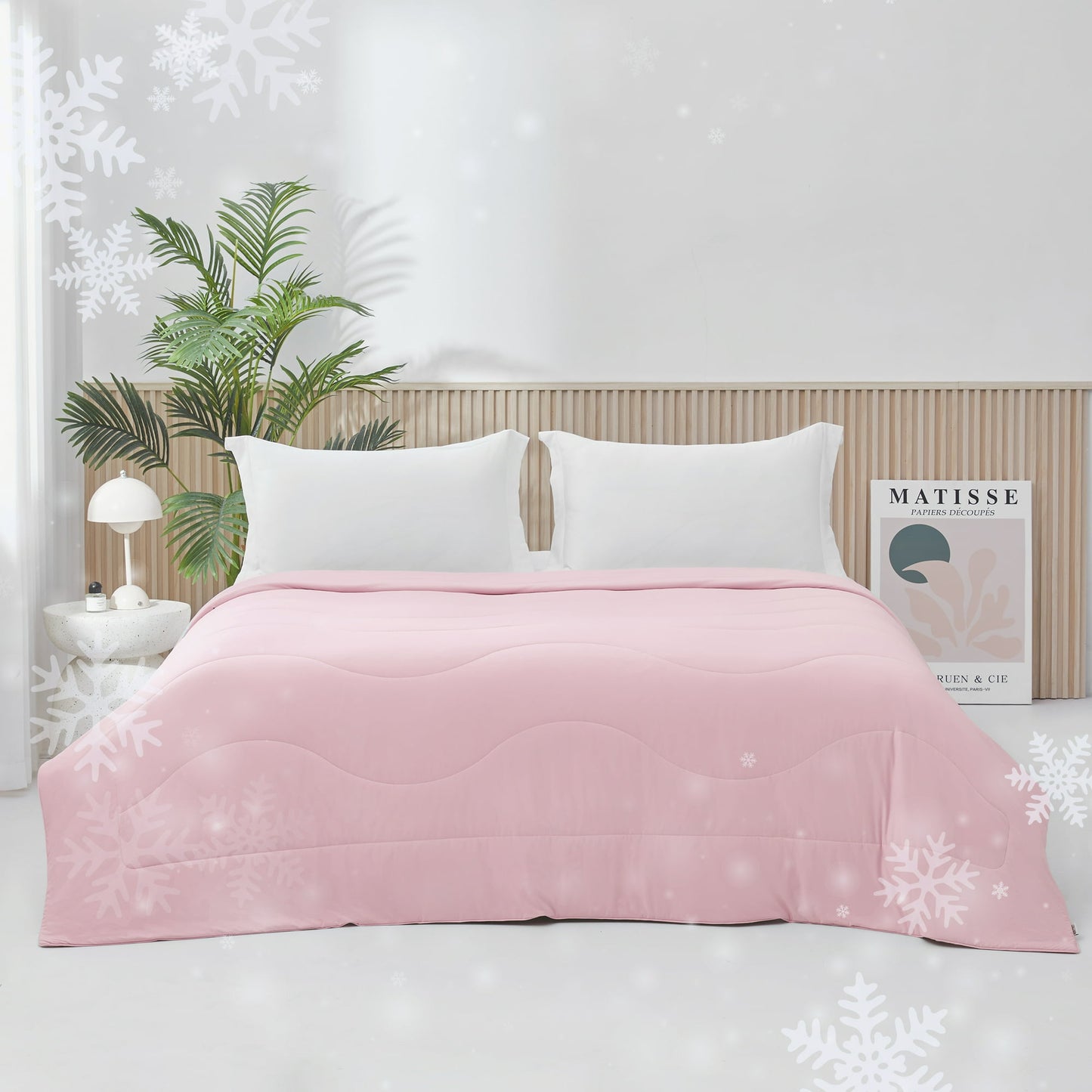 Cooling Comforter, Cooling Blanket for Hot Sleepers, Silky Smooth Summer Comforter