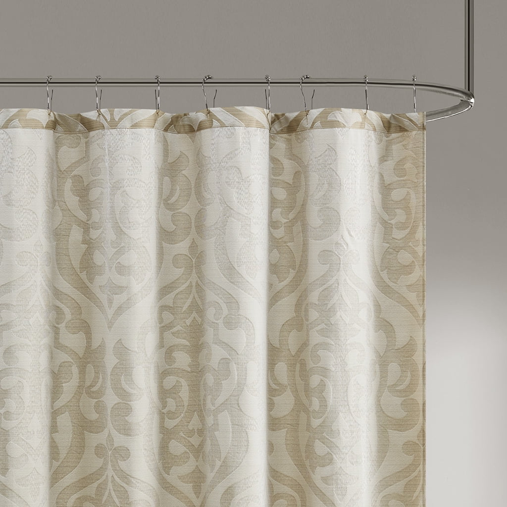 Jacquard Traditional Polyester Fabric Shower Curtain