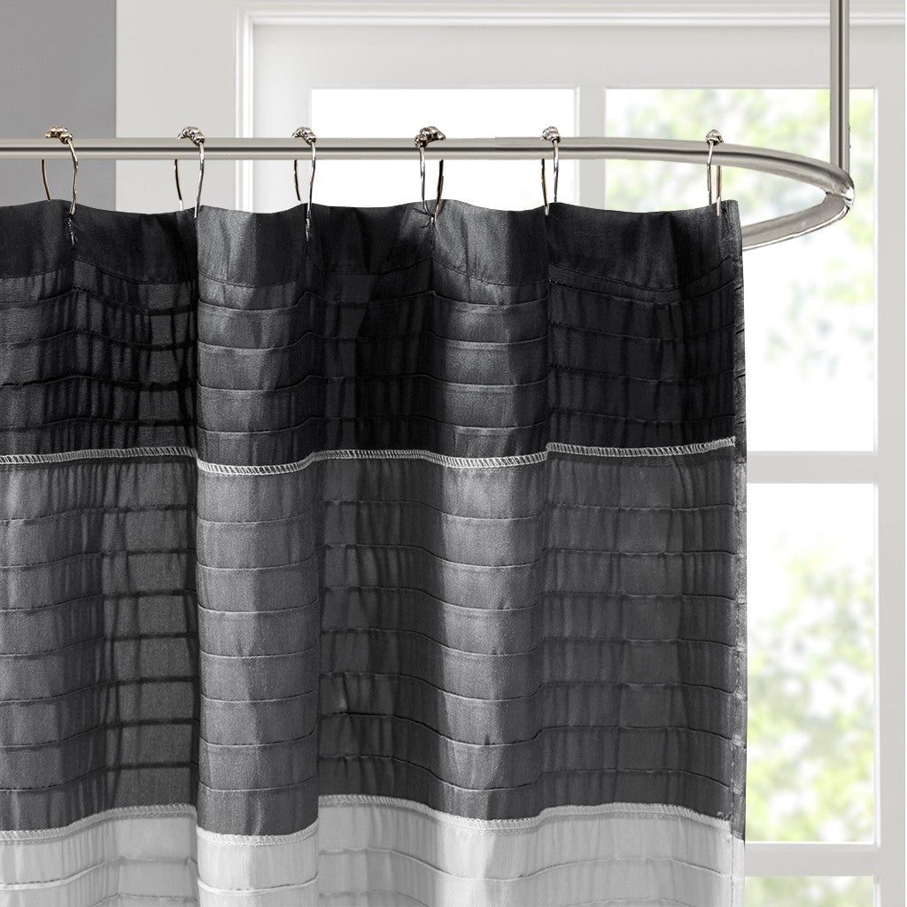 Faux Silk Shower Curtain 72x72"