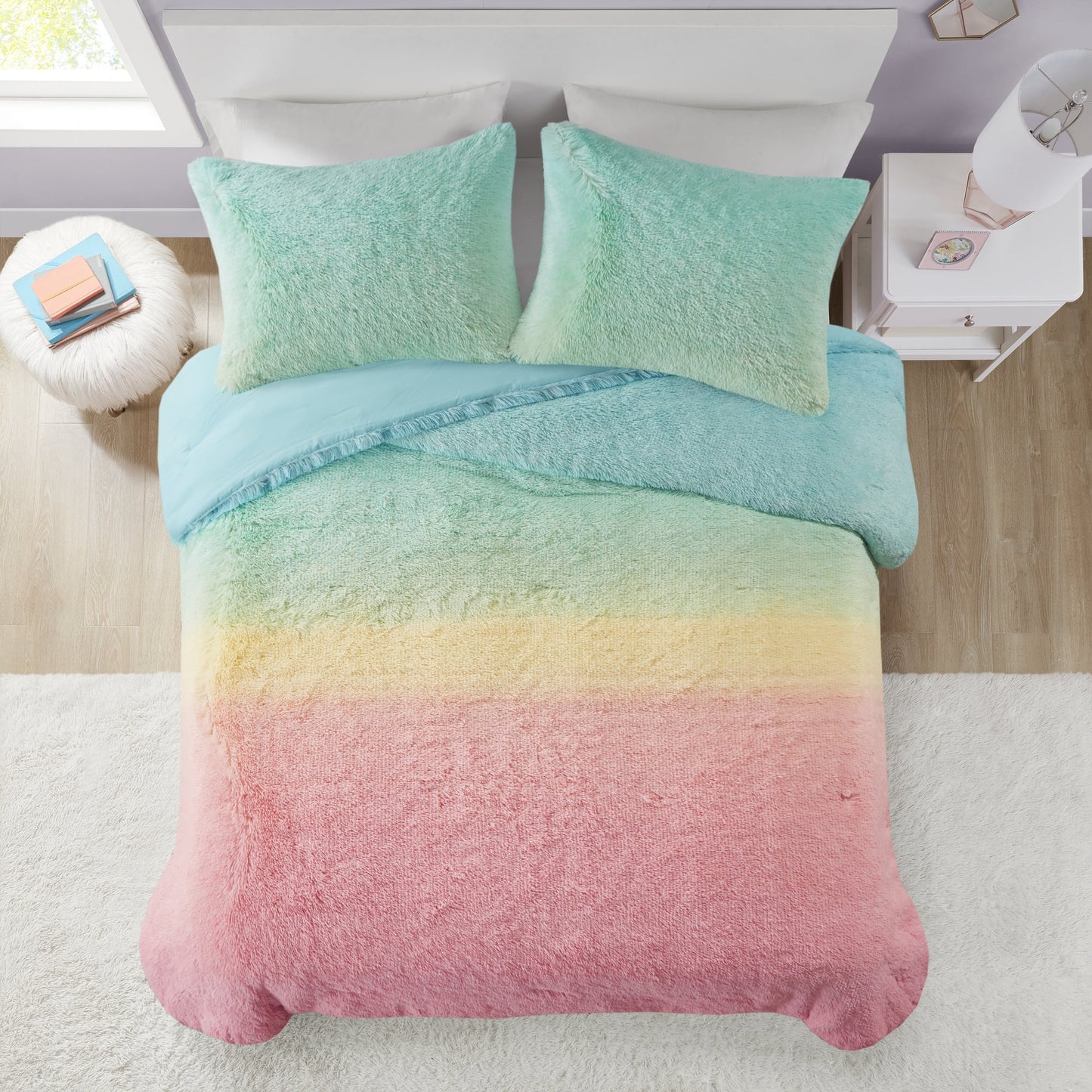 Ultra Soft Ombre Design Warm Bedding Sets