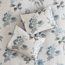 Printed Seersucker Comforter Set with Throw Blanket