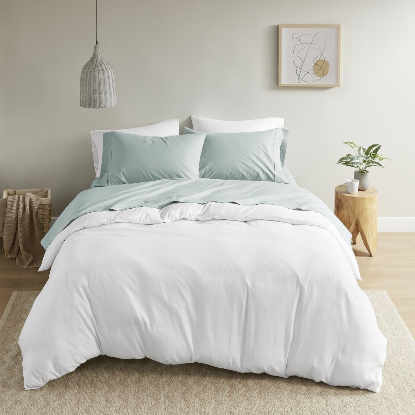 200 TC Peached Percale Cotton Sheet/Sheet Set