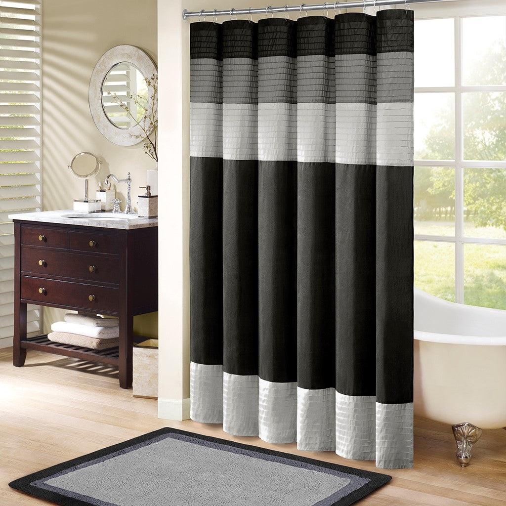 Faux Silk Shower Curtain 72x72"