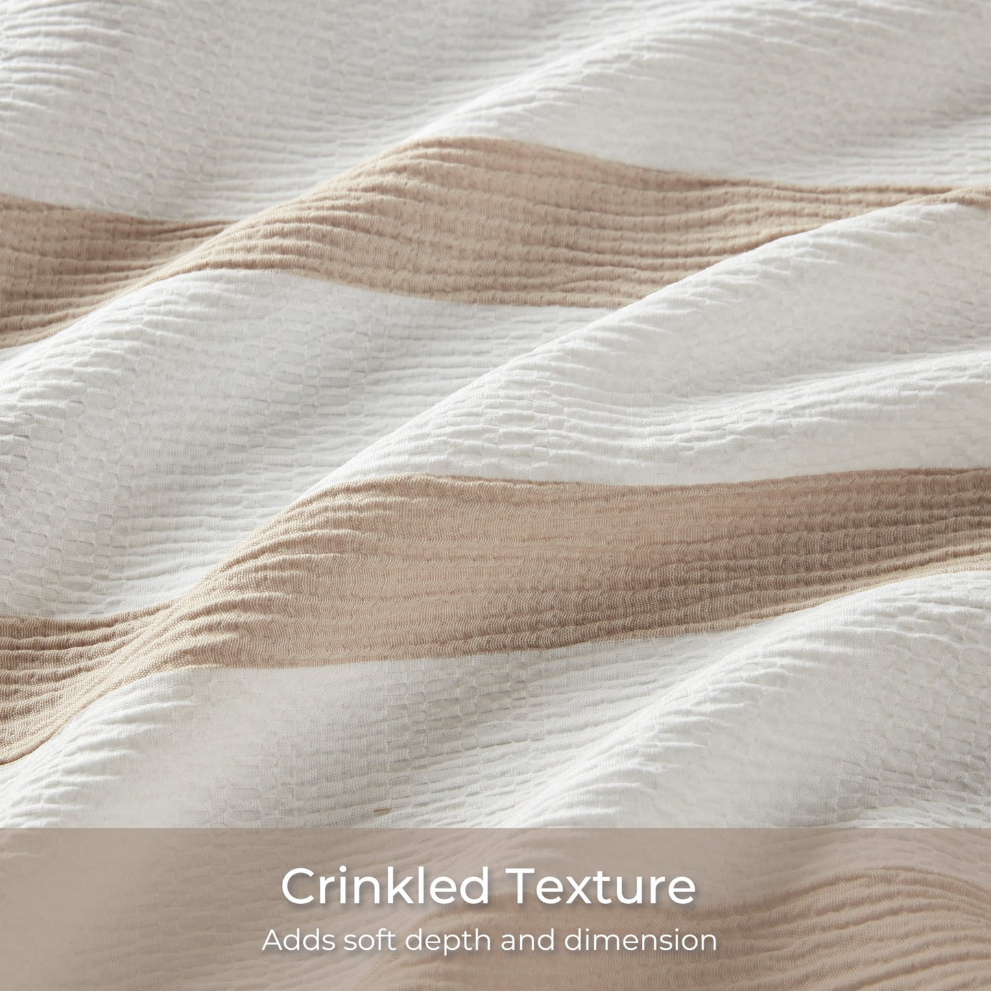 Striped Texture Bedding Comforter Set