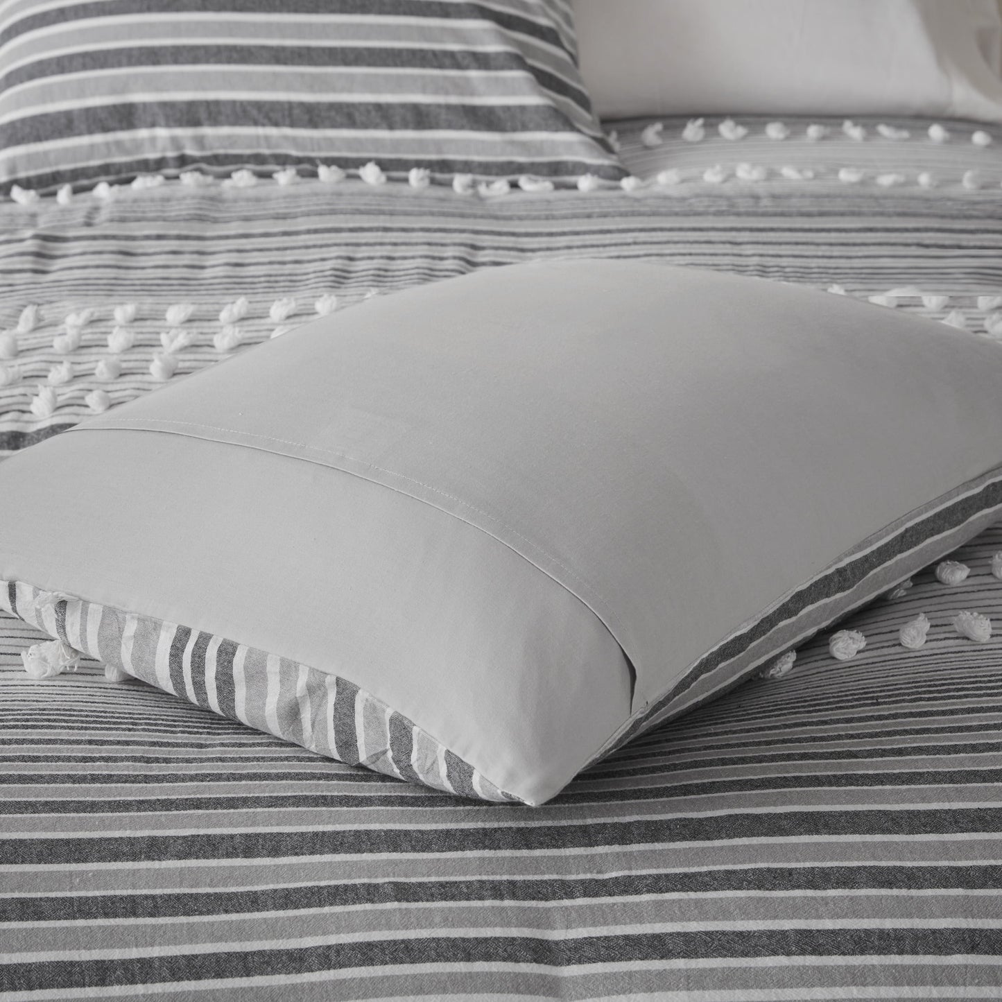 Jacquard Yarn-Dyed Stripes Cotton Duvet Cover Set