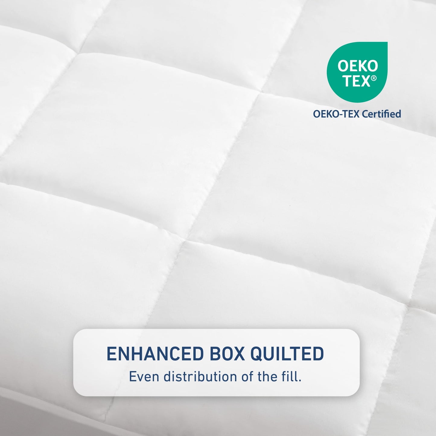Quilted Fitted Mattress Cover - Extra Thick Mattress Topper with Deep Pocket Mattress Pad Highline