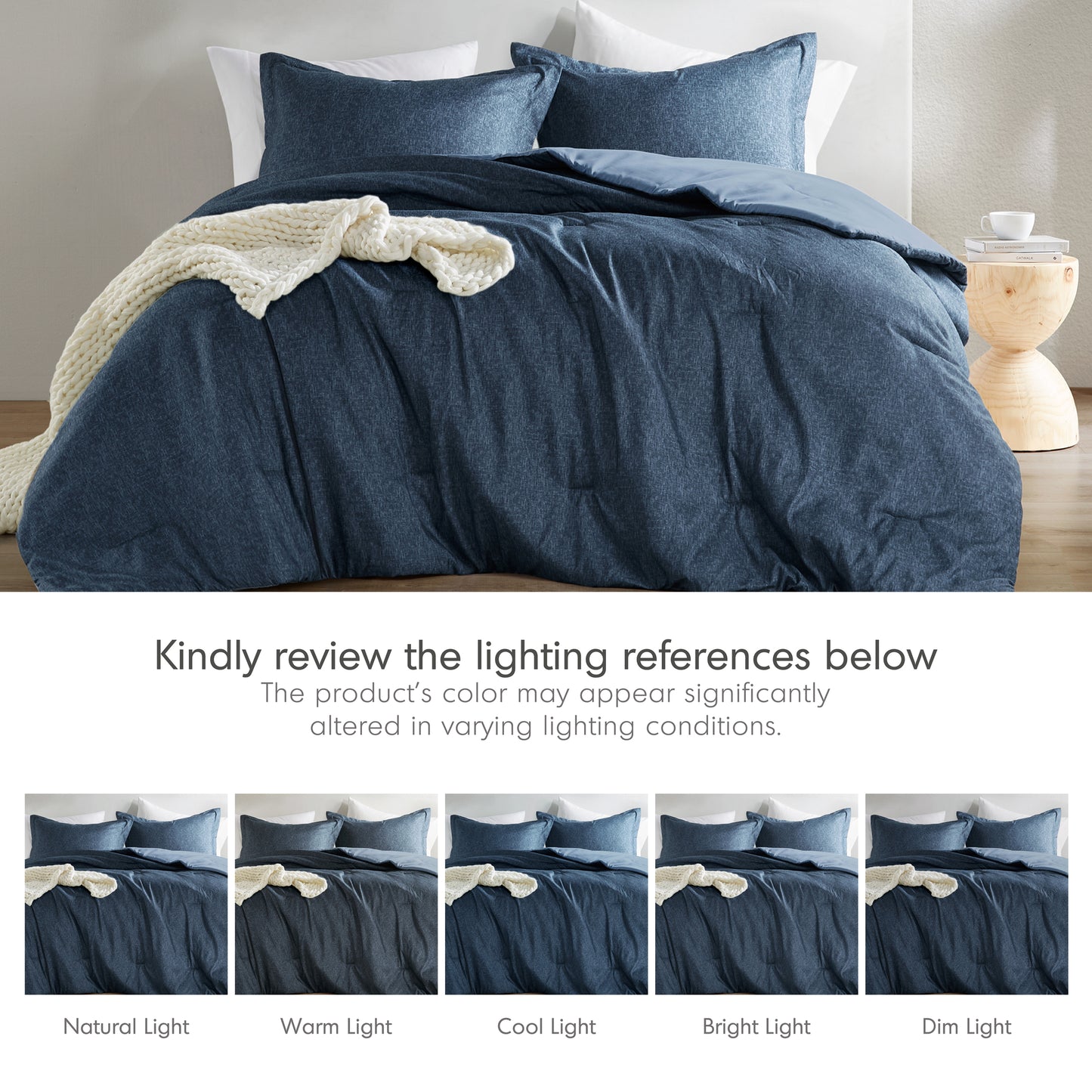 Extra Soft Reversible Comforter Sets with Pillow Shams