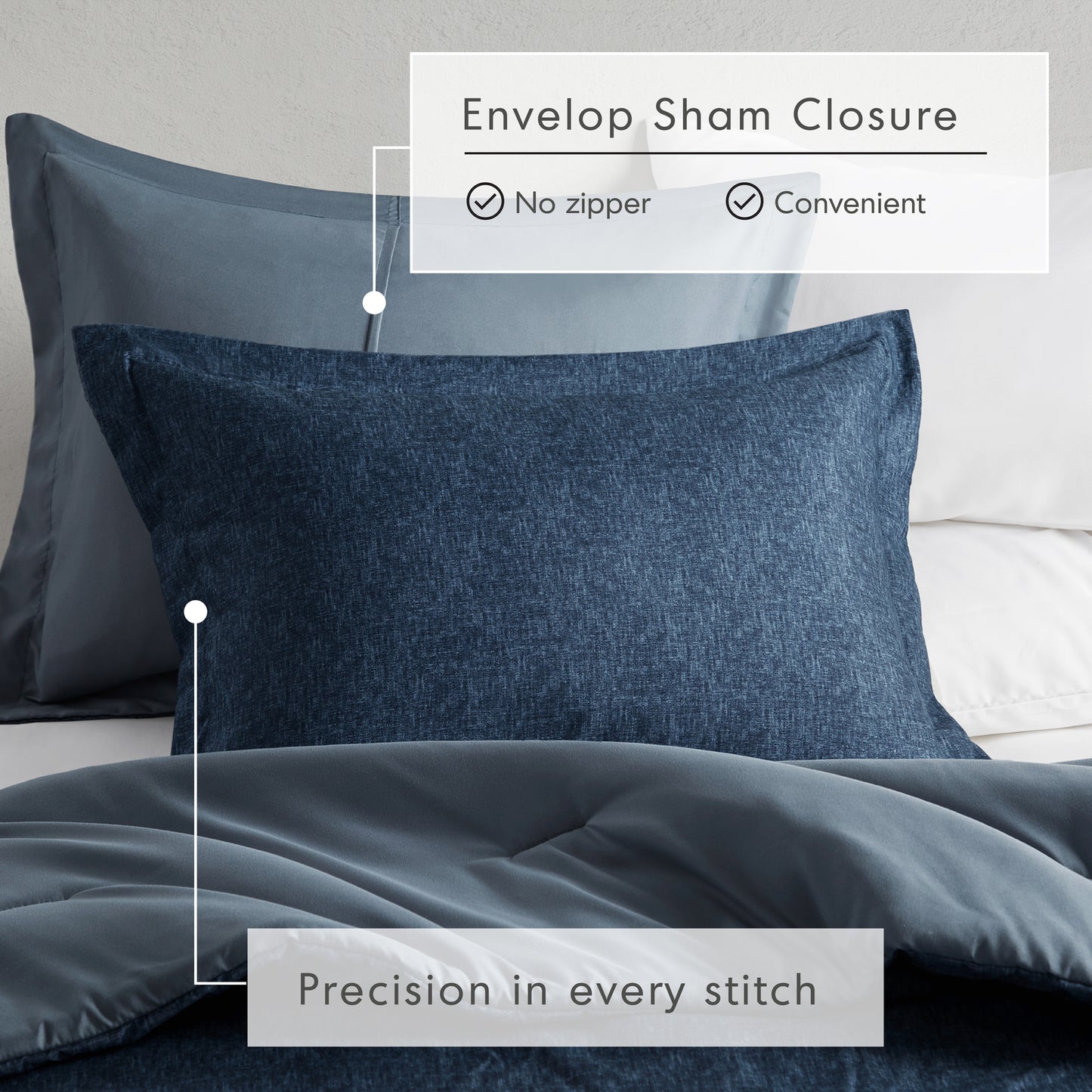 Extra Soft Reversible Comforter Sets with Pillow Shams