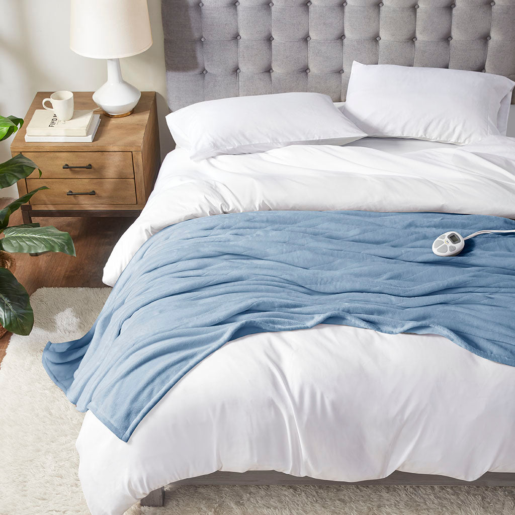 Heated Plush Blanket 100"x90"