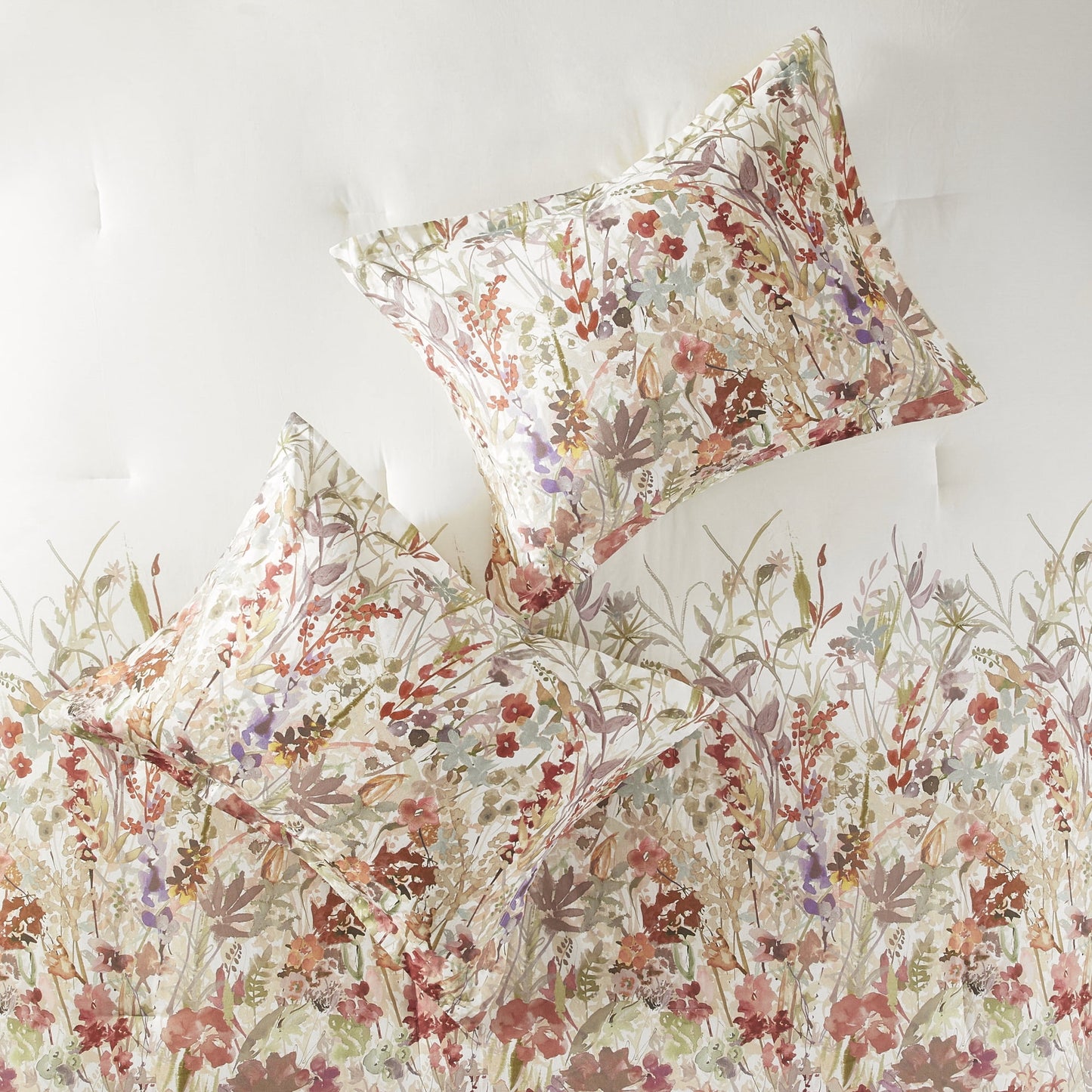 7 Piece Cotton Printed Comforter Set, Multi