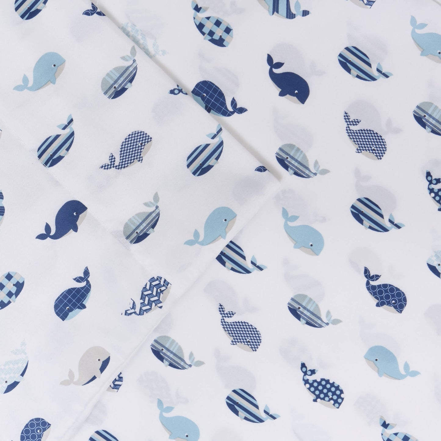 Teen Ultra Soft Printed Microfiber Sheet Set, Blue Whales