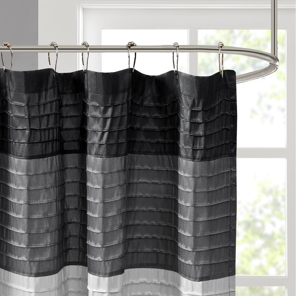 Faux Silk Shower Curtain 72x72"