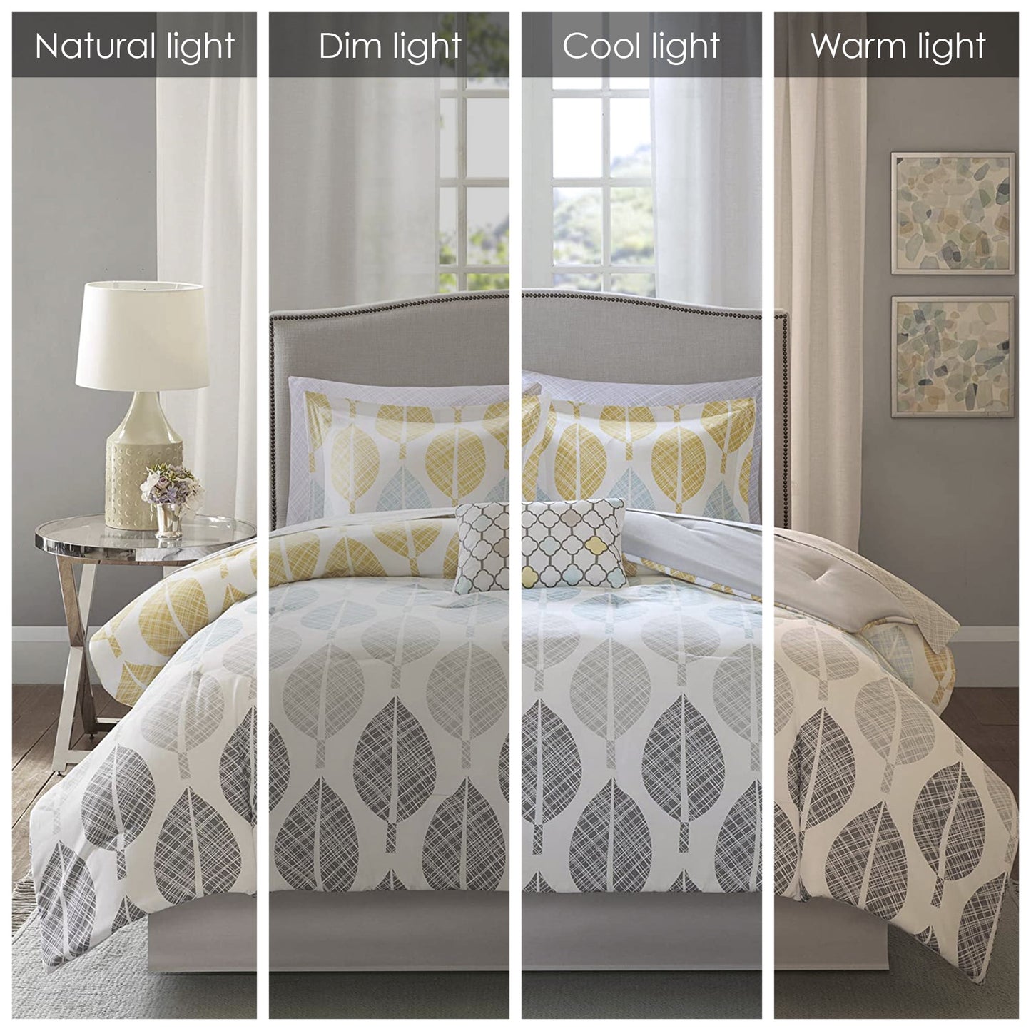 Botanical Printed Comforter Set with Cotton Sheet Set