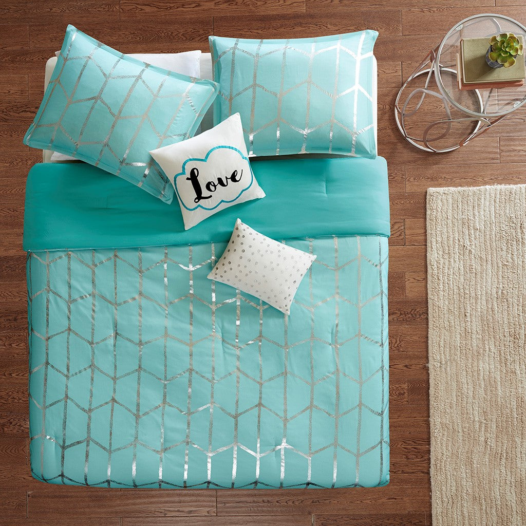 Metallic Printed Comforter Set