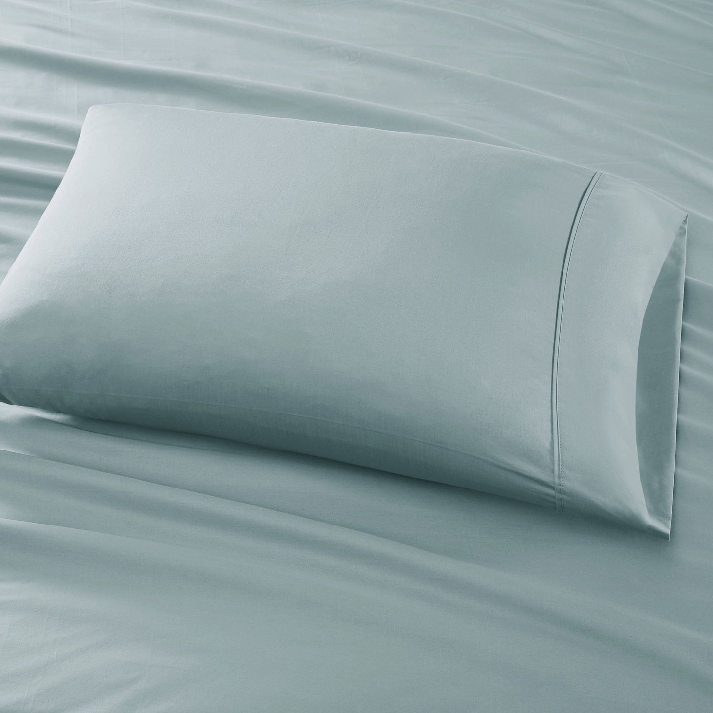 800 Thread Count Cotton Blend Sateen Sheet Set, Solid Plain Bed Sheets