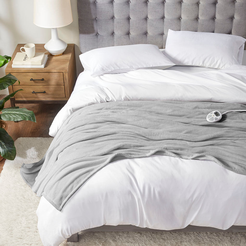 Heated Plush Blanket 100"x90"