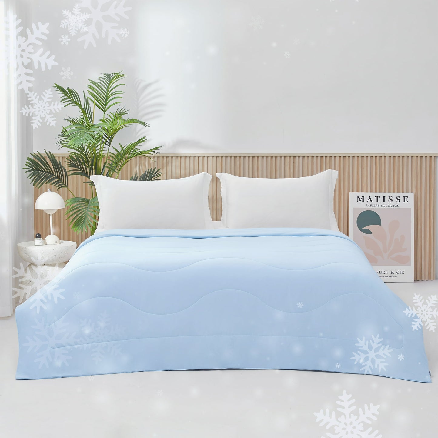 Cooling Comforter, Cooling Blanket for Hot Sleepers, Silky Smooth Summer Comforter