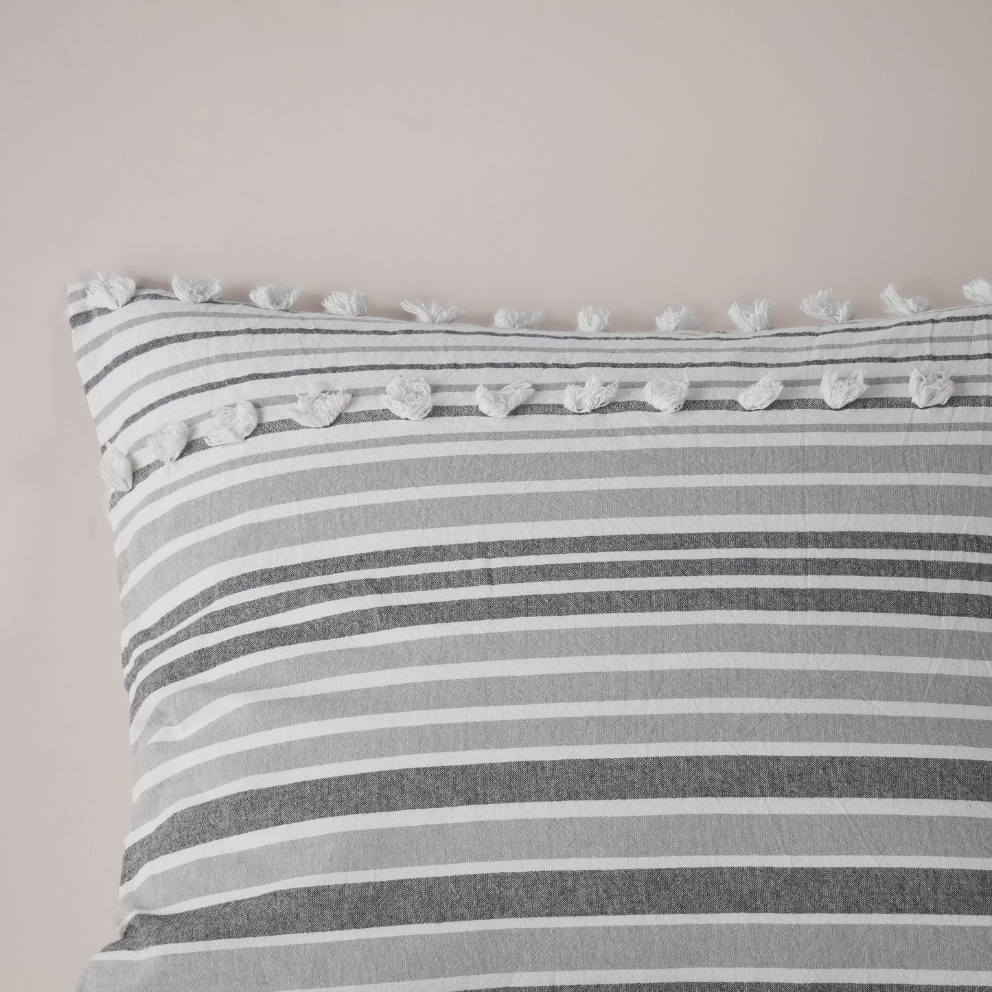 Jacquard Yarn-Dyed Stripes Cotton Duvet Cover Set