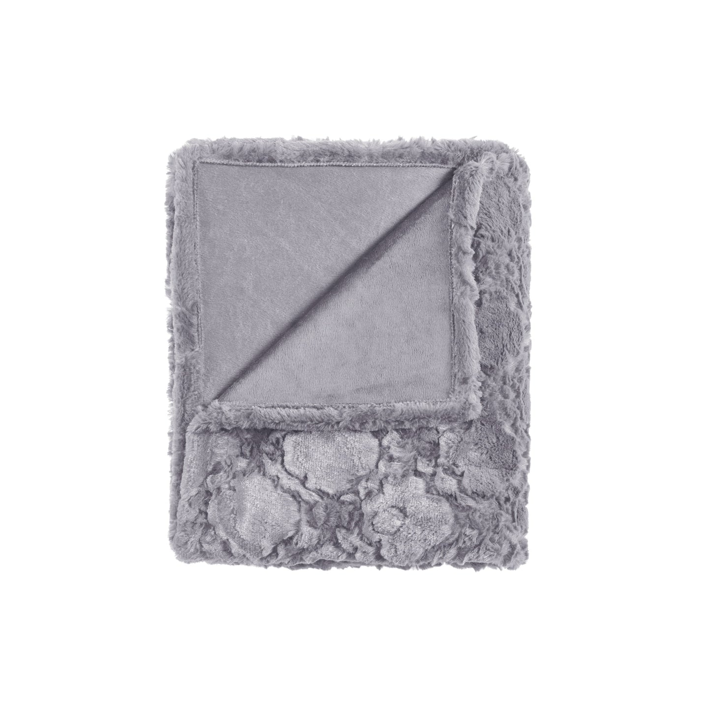 Electric Brushed Long Faux Fur Throw Heated Blanket