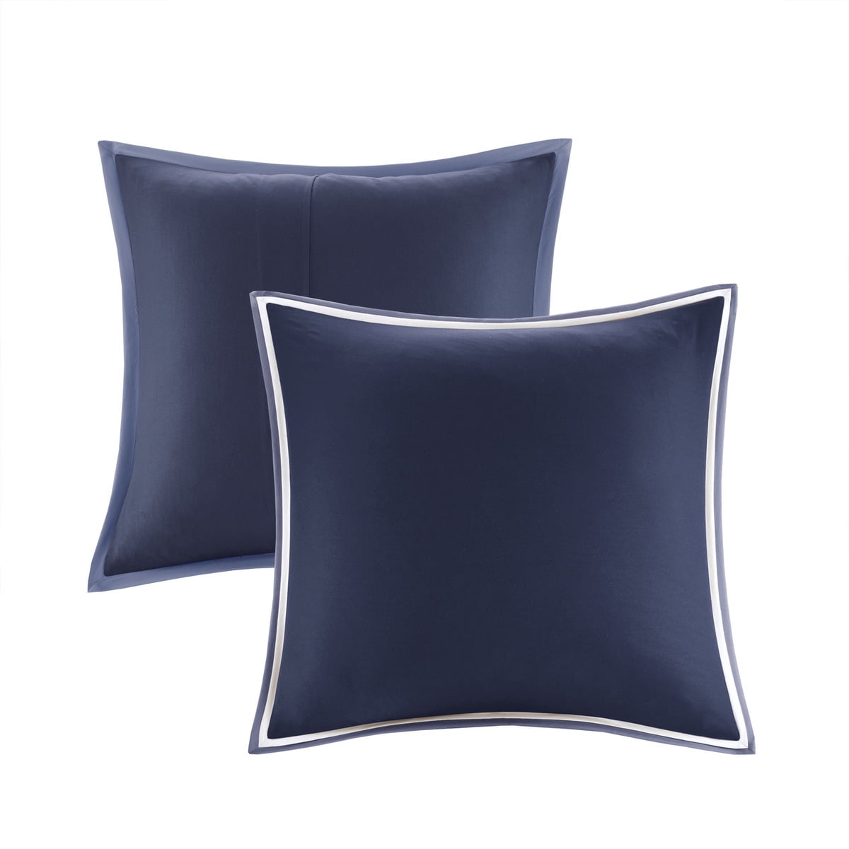 7 Piece Microfiber Comforter Set, Navy