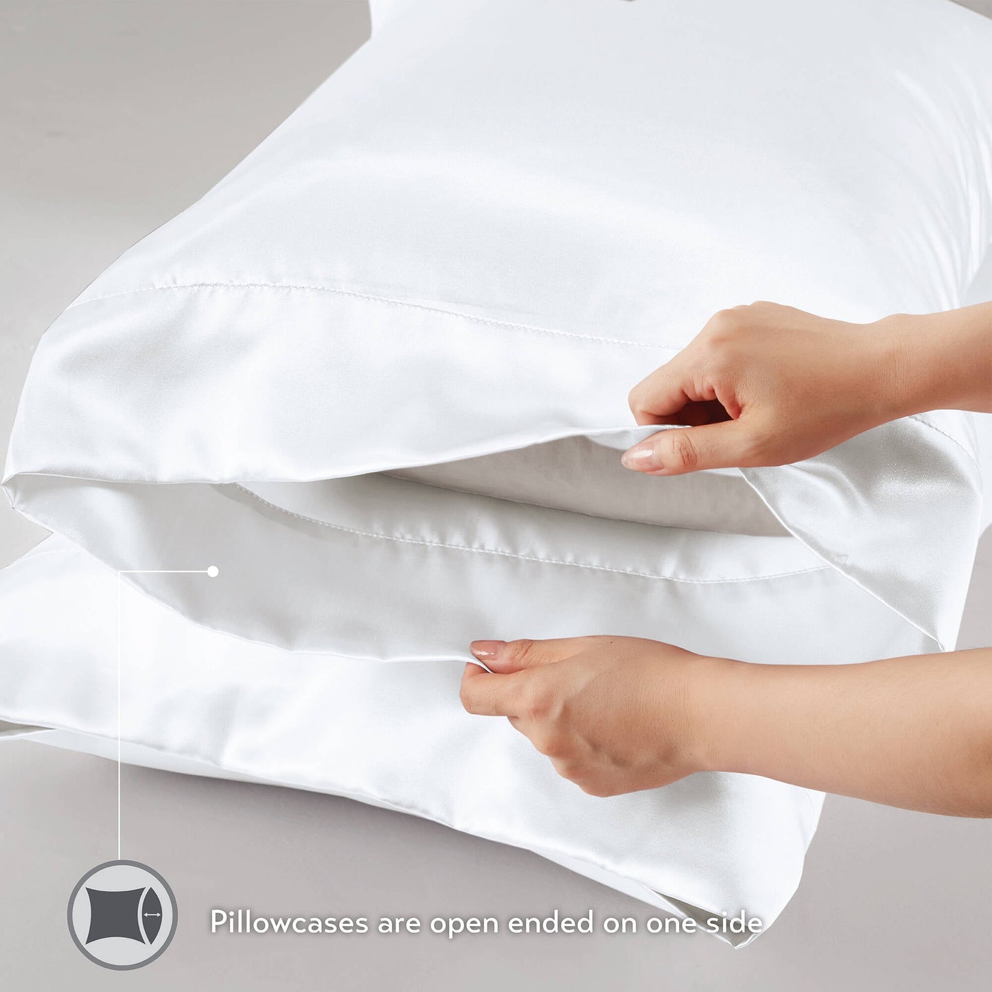 Satin Luxury Wrinkle Free Sheet Set with Pillowcases
