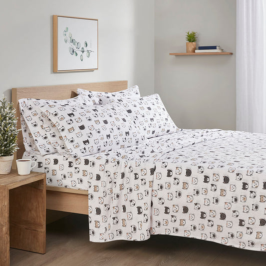 Flannel Novelty Sheet Set with Pillowcases