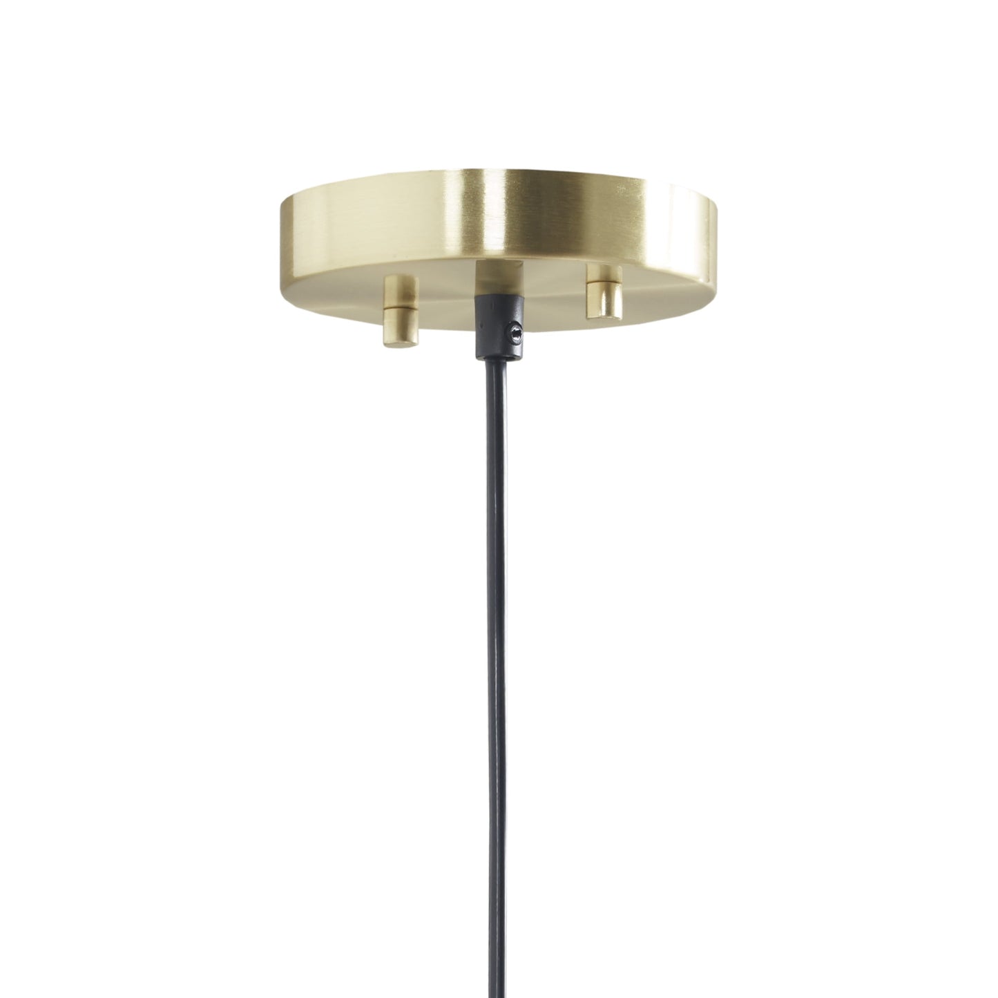 2-Tier Layered Shade Pendant, Gold/White