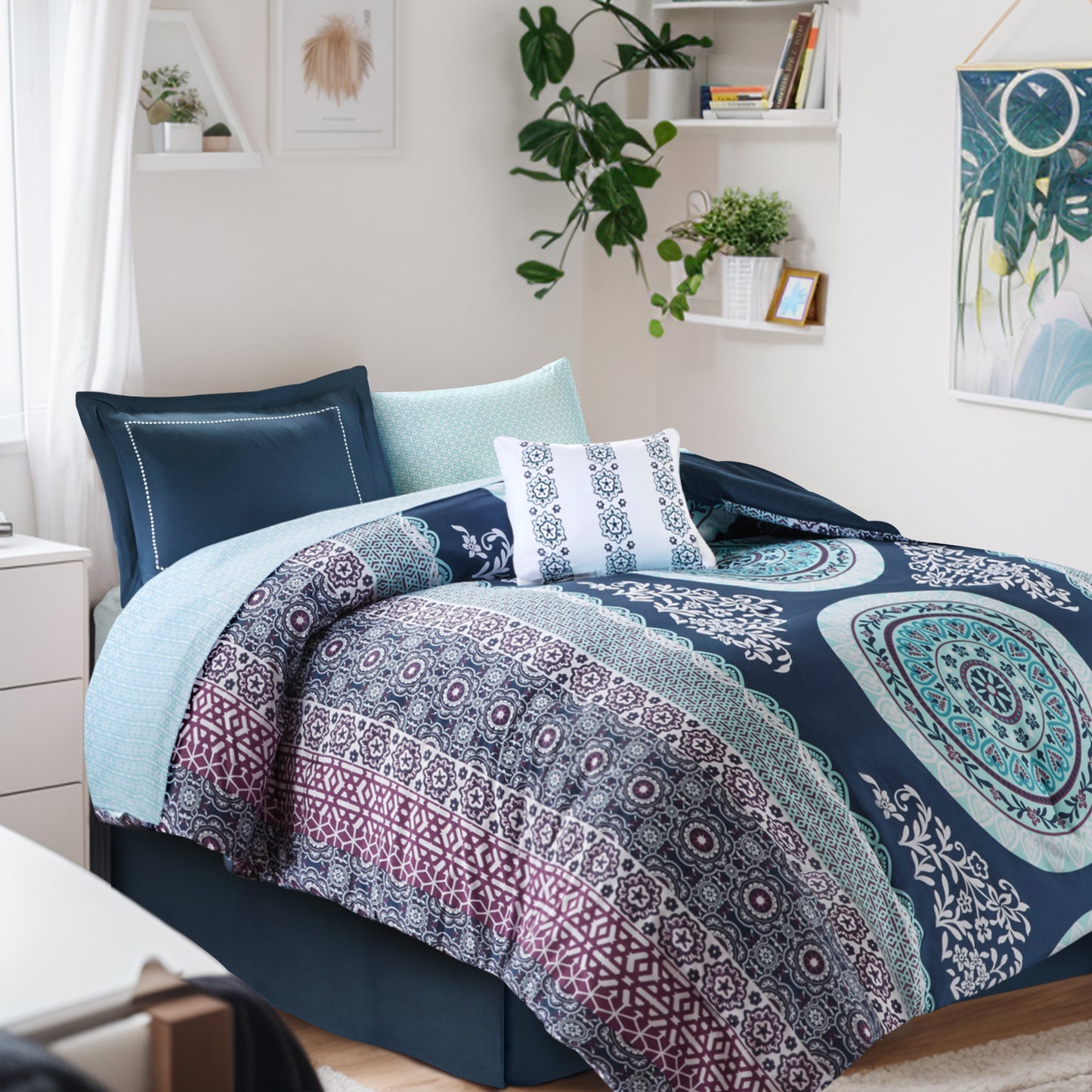Bohemian Comforter Set and Sheet Set