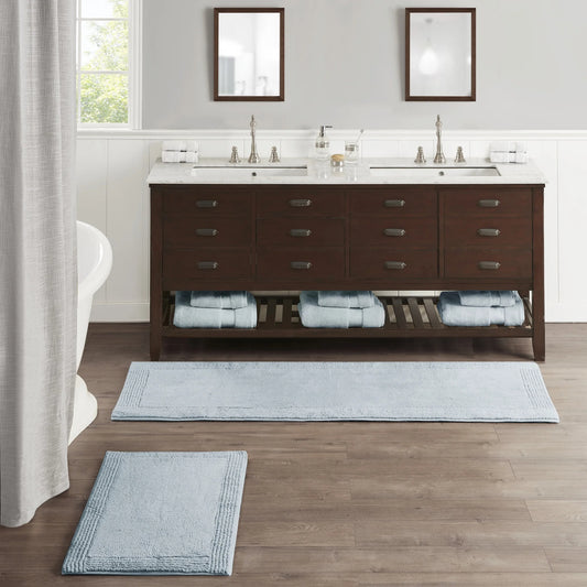 100% Cotton Tufted 3000 GSM Reversible Bath Rug