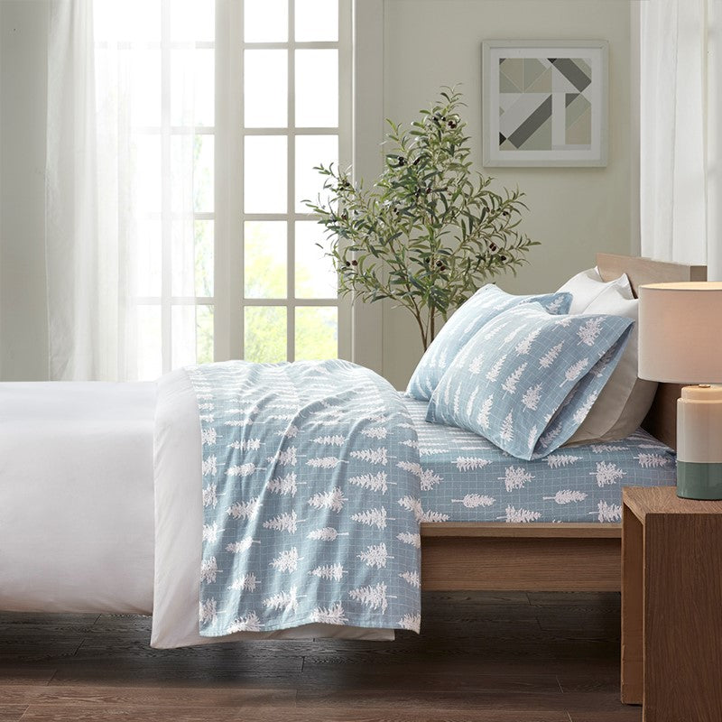 Cozy Cotton Flannel Printed Sheet Set
