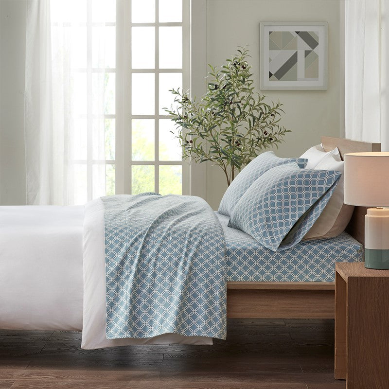 Cozy Cotton Flannel Printed Sheet Set