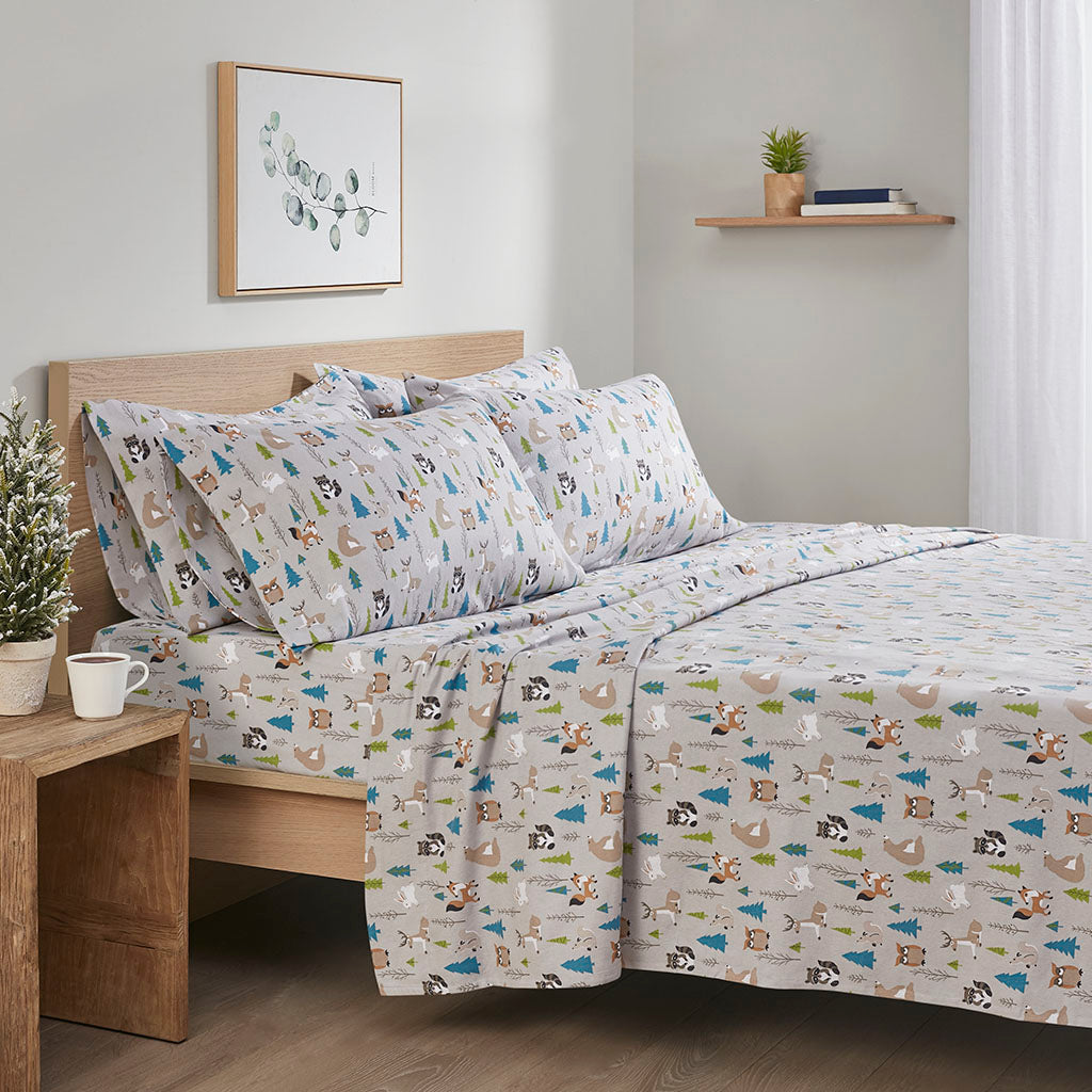 Flannel Novelty Sheet Set with Pillowcases