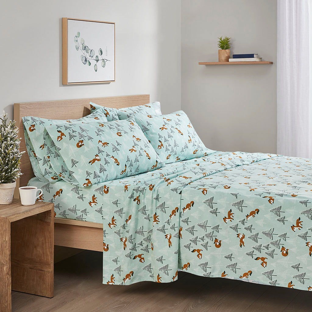 Flannel Novelty Sheet Set with Pillowcases