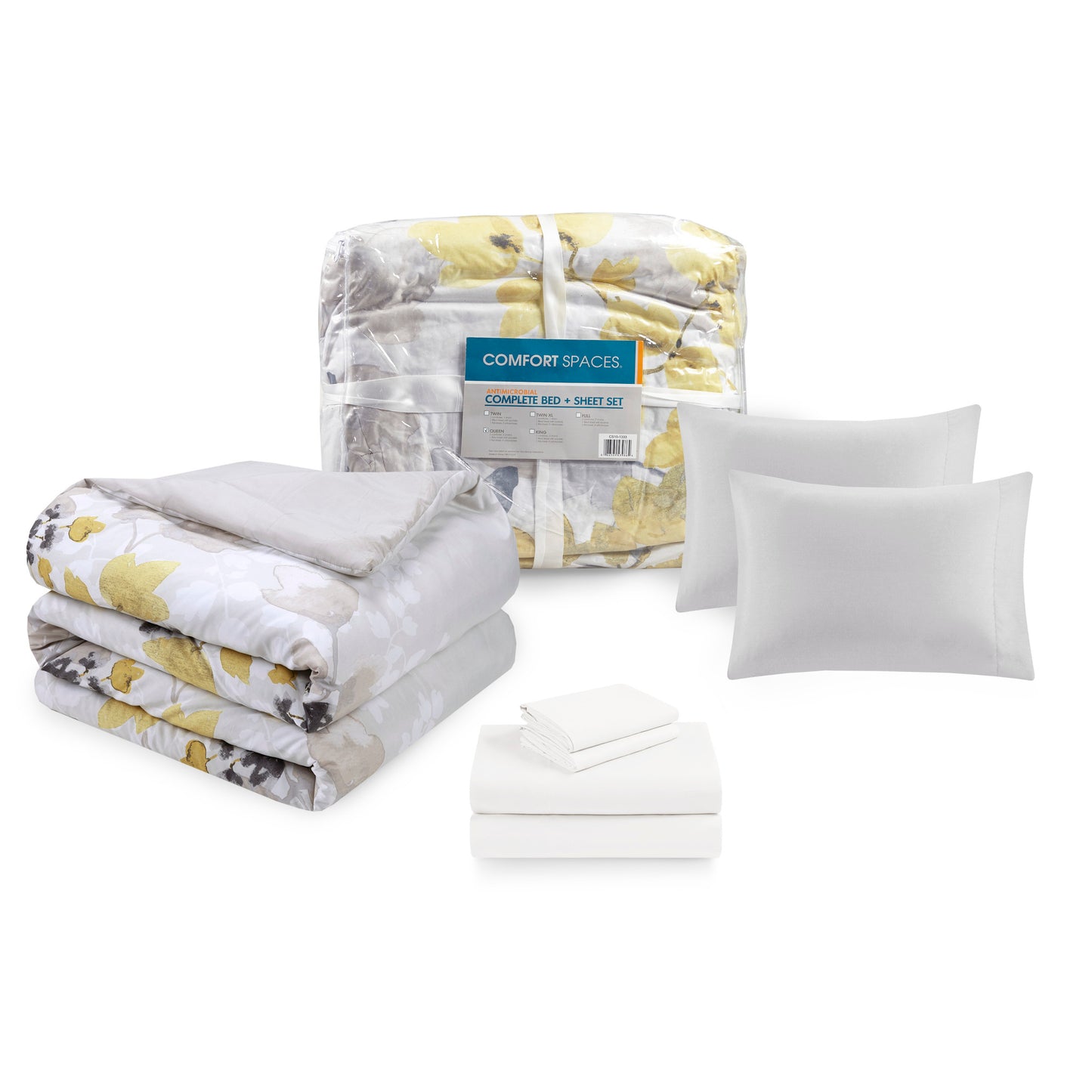 Botanical Bed Alternative Bed Set with Side Pockets