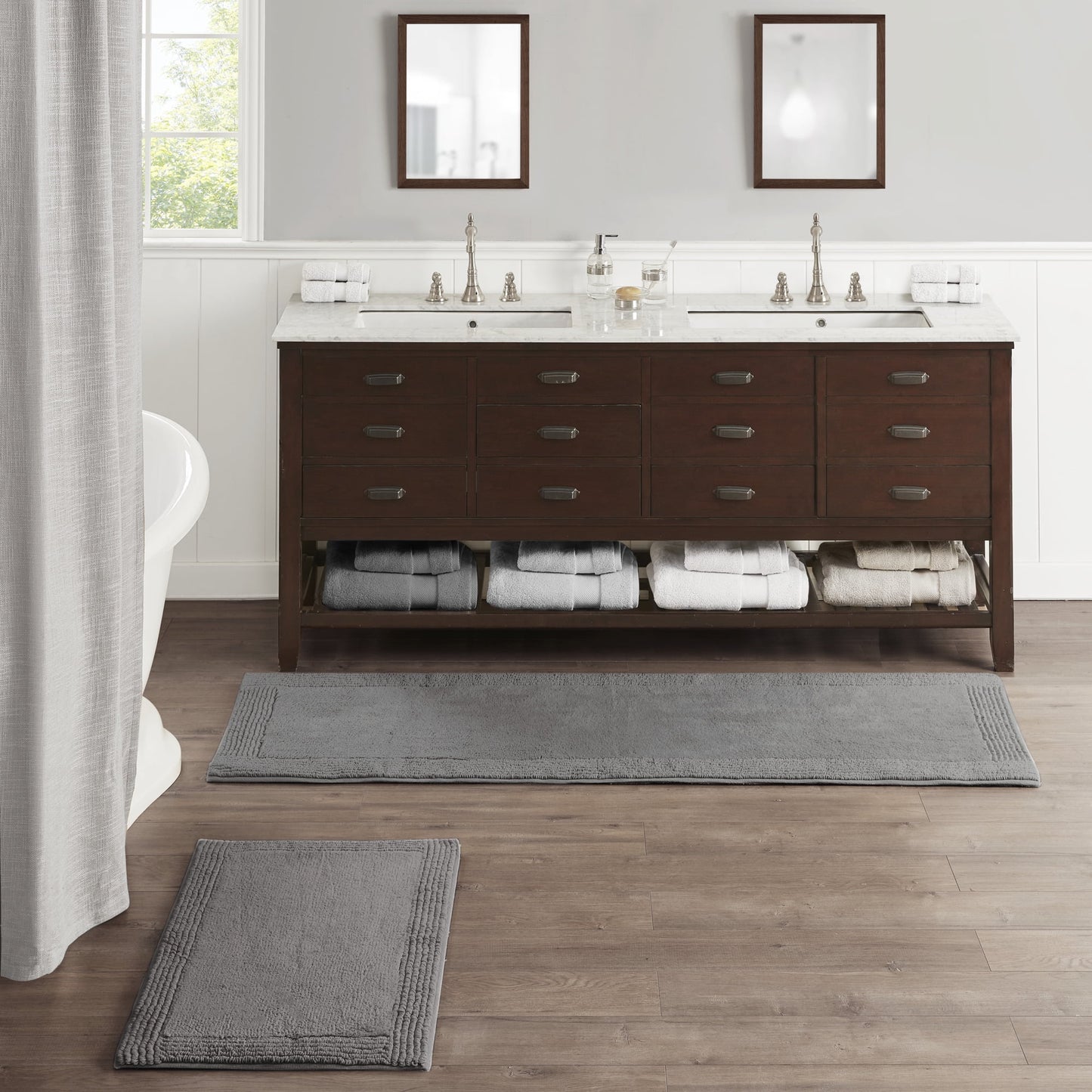 100% Cotton Tufted 3000 GSM Reversible Bath Rug