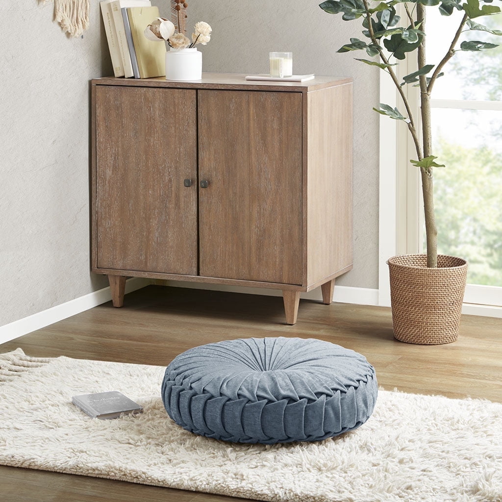 Polyester Chenille Round Floor Pillow